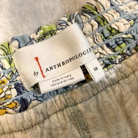 Women’s ANTHROPOLOGIE LyreBird marigold printed pajama set- Size XS - Picture 5 of 5